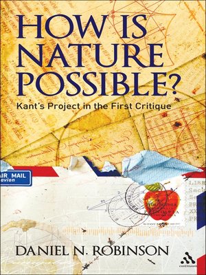 cover image of How is Nature Possible?